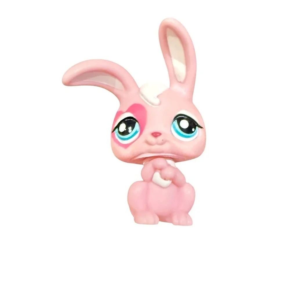 Littlest Pet Shop LPS G2 #1966 Pink Rabbit Heart Eye Nintendo DS Authentic
